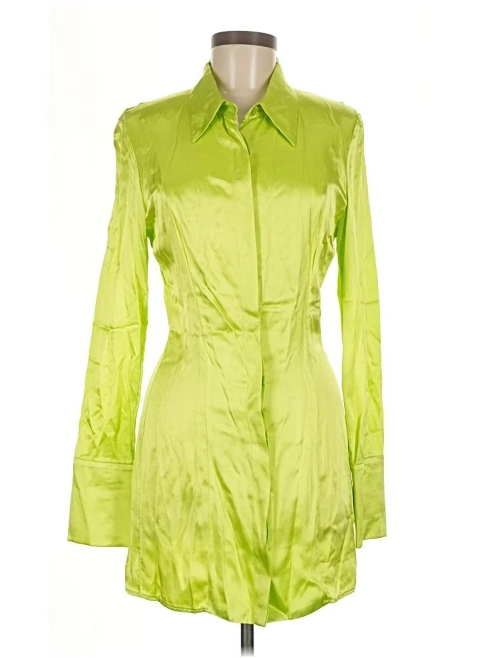 Assembly New York Green Button Down Dress, Medium, NWOT